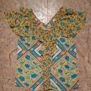 Cato Multicolor Floral Top